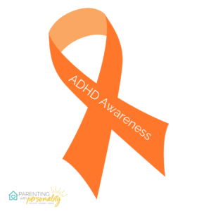 Orange Ribbon for ADHD Awareness