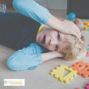 Child having a difficult time dealing with emotions