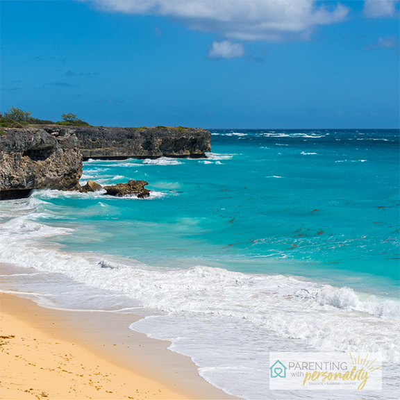 relaxing ocean & blue sky